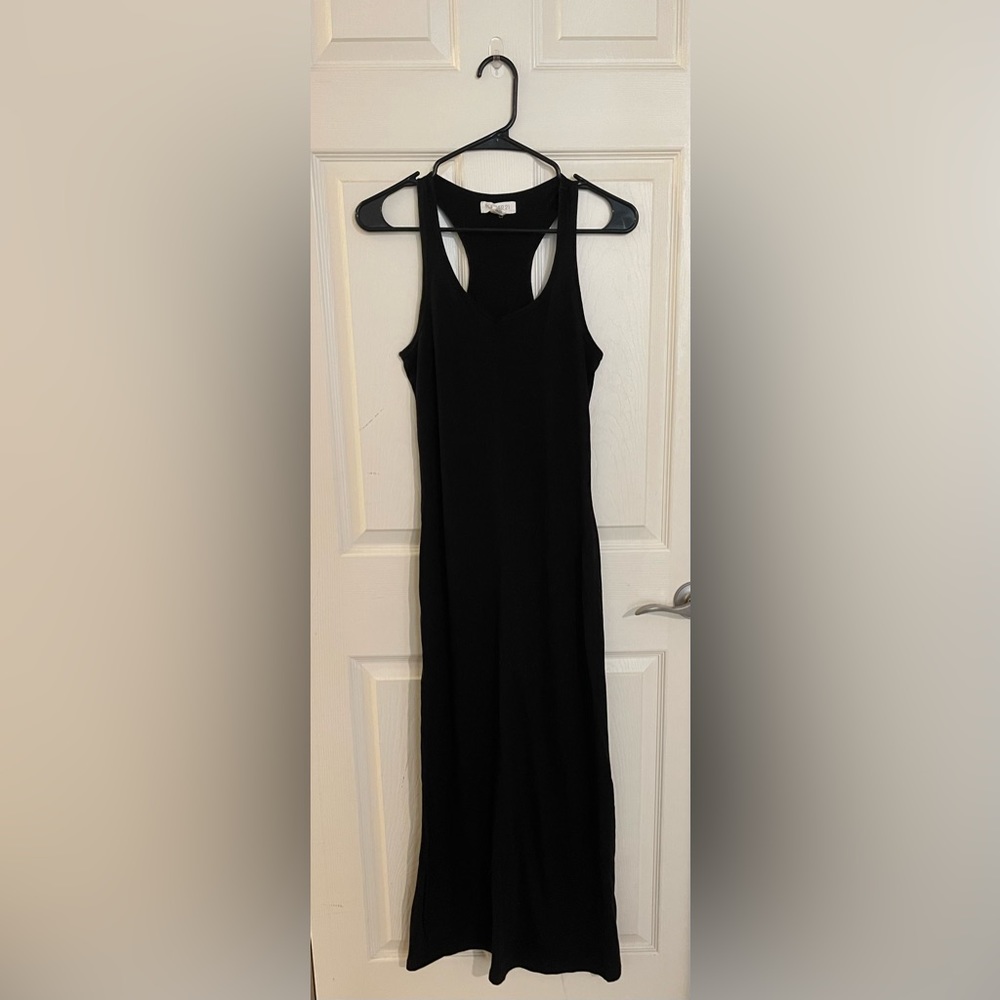 Black Forever 21 racerback tank maxi dress
